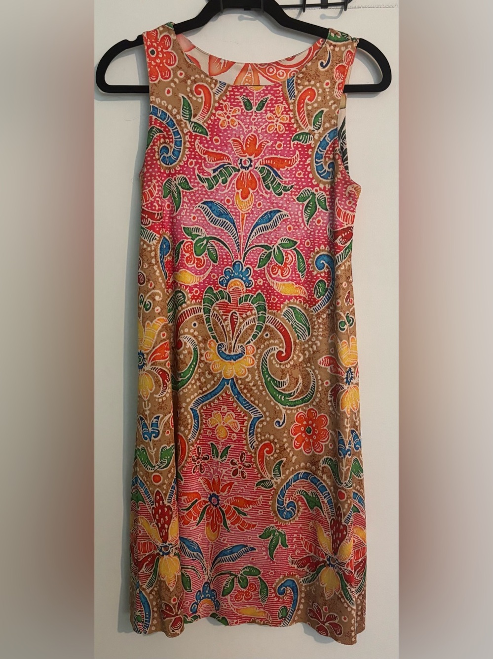 Nally & Millie USA Womens XS Tank Shift Reversible Multicolor Dress Stretch